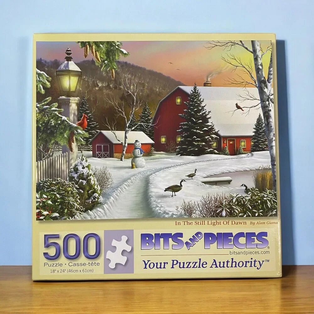 500 Piece Jigsaw Puzzle - In the Still Light of Dawn - New Open Box Sealed Bag